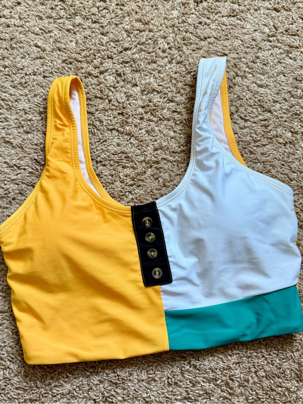 Coral Reef Swim Bikini Top Colorblock